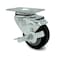 Service Caster 3 Inch Black Polyurethane Wheel Swivel Top Plate Caster with Brake SCC-20S314-PPUB-BLK-TLB-TP3 - alternate 1